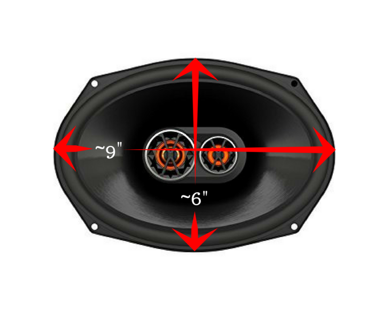 Oval 9" speakers