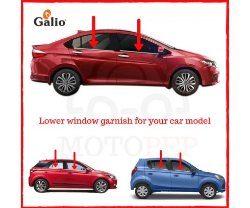 Galio Lower Window Garnish (Stainless Steel)