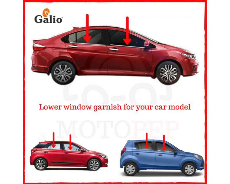 Galio Lower Window Garnish (Stainless Steel)