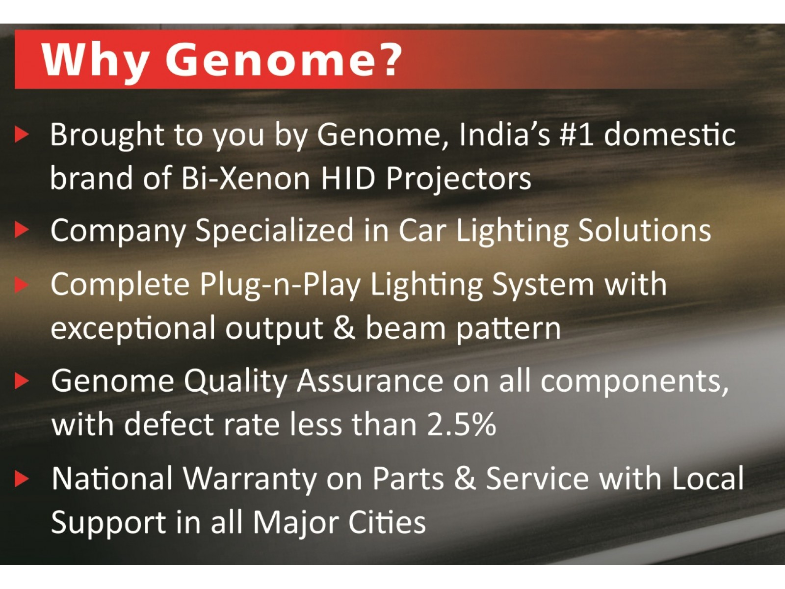 BUY GENOME HID UPGRADE KITS ONLINE IN INDIA GENOME HID KIT (55W)